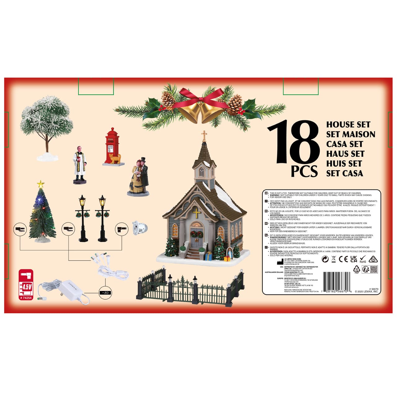 lemax-small-town-church-set-caddington-miniatur-kirchen-set image 3