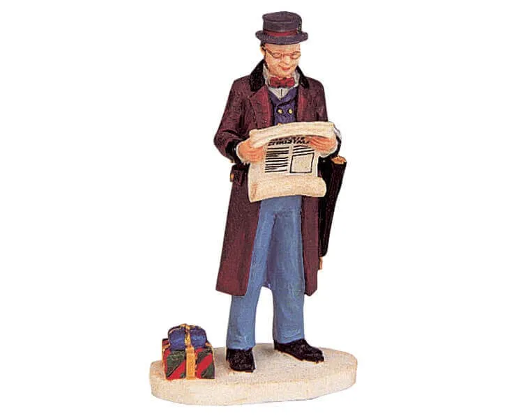 lemax-the-morning-paper-holidays-seasons-miniaturfigur image 1