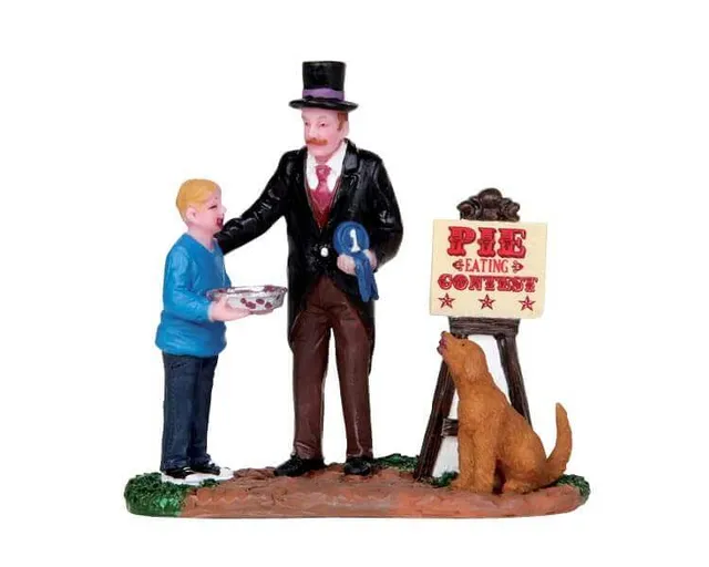 lemax-pie-chomping-champ-miniaturfigur-esswettbewerb image 1