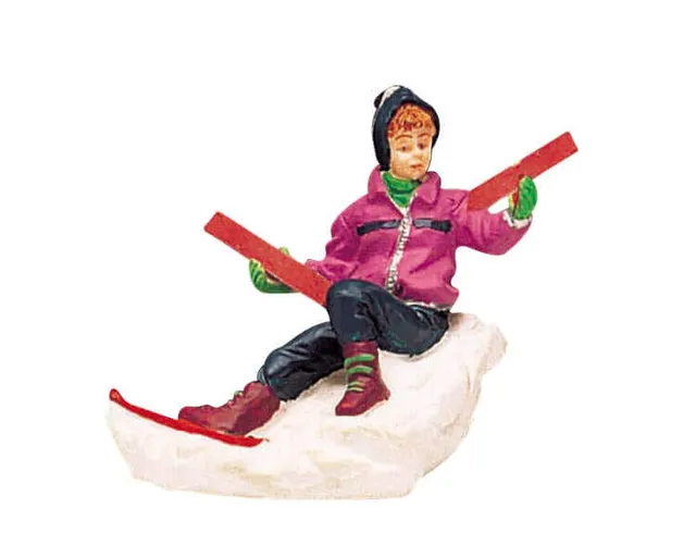lemax-broken-ski-miniaturfigur-weihnachtsdorf image 1