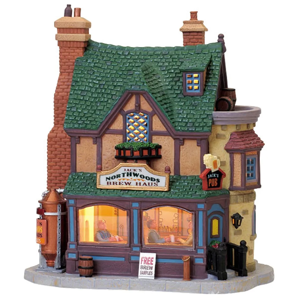 lemax-jack-s-northwoods-brew-haus-beleuchtetes-haus image 1