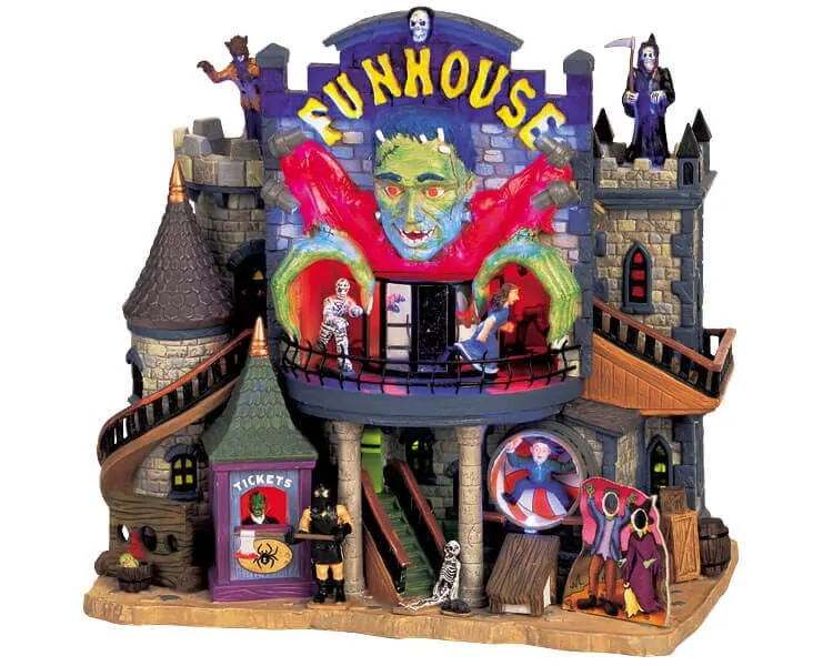 lemax-spooky-town-funhouse-beleuchtetes-miniatur-geisterhaus image 1