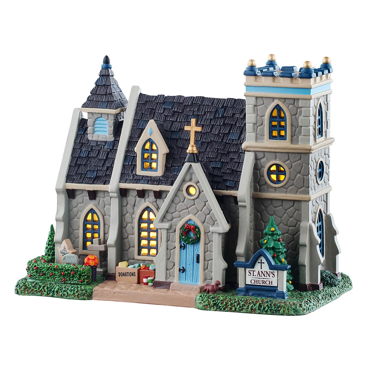 lemax-st-ann-s-church-beleuchtete-weihnachtskirche image 1