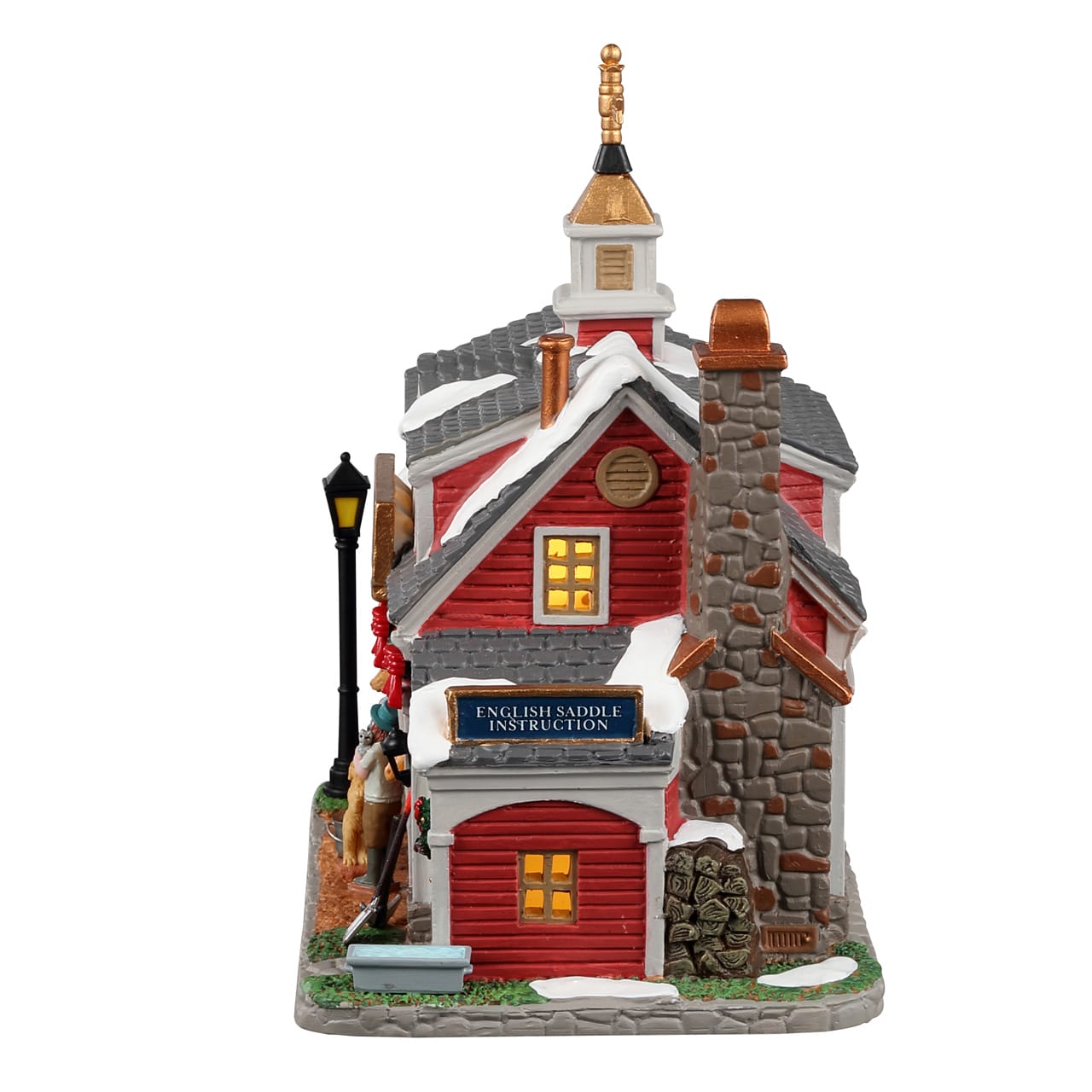 lemax-litton-laughton-stables-miniaturhaus-beleuchteter-pferdestall image 3