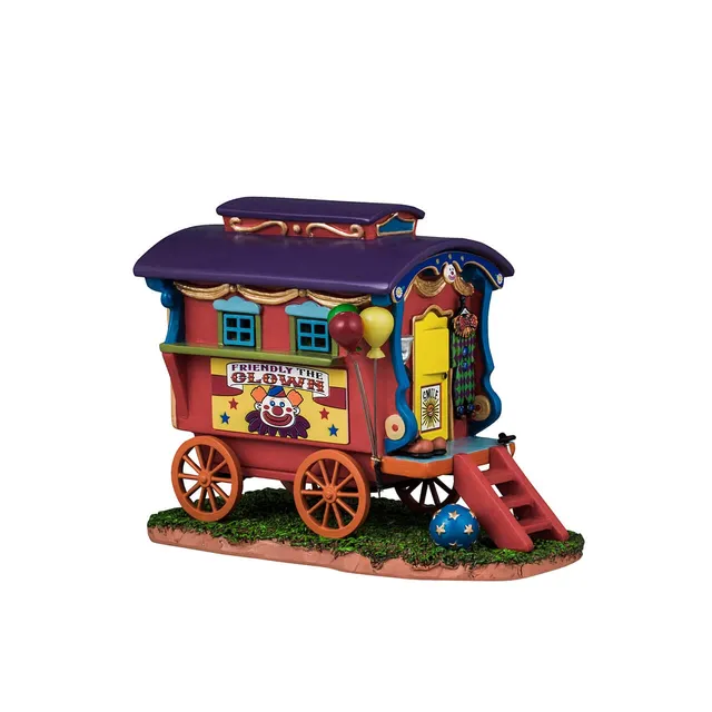 lemax-friendly-the-clown-caravan-karneval-wohnwagen image 1