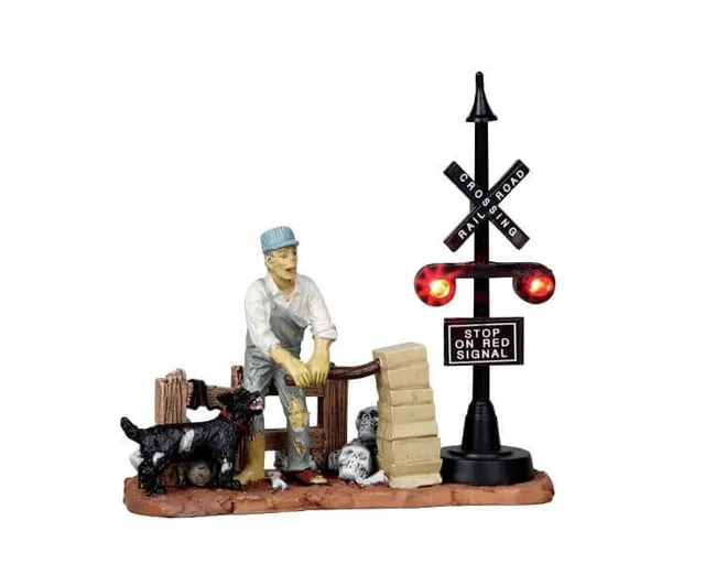 lemax-railway-switchman-miniaturfigur image 1