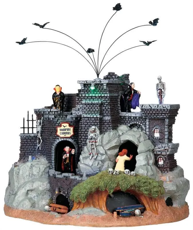 lemax-vampire-caverns-spooky-town-animiertes-schloss image 1