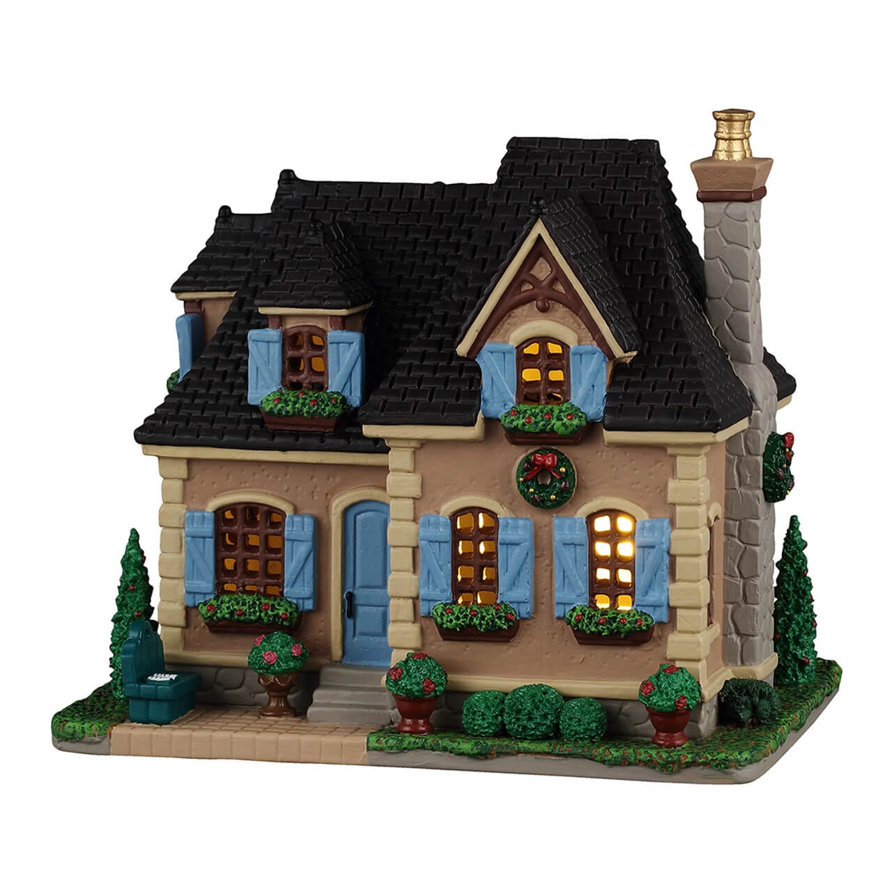lemax-dubois-residence-beleuchtetes-miniaturhaus-caddington image 1