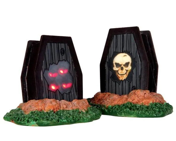lemax-light-up-coffins-beleuchtetes-halloween-deko-set image 1