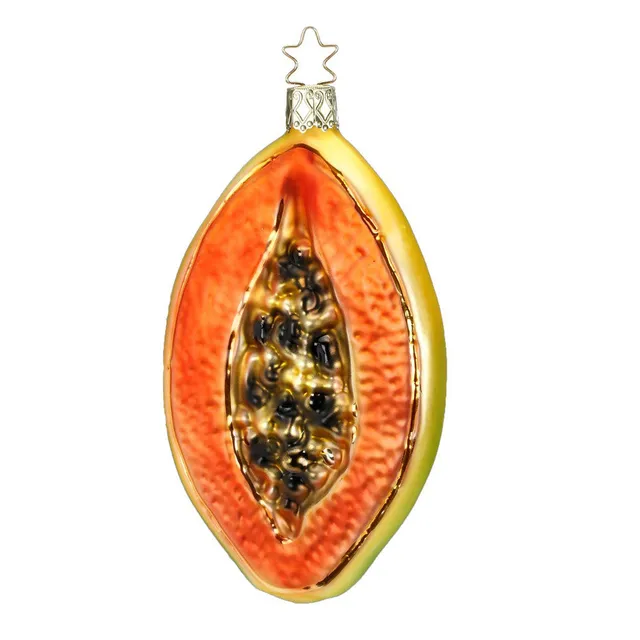 inge-glas-papaya-christbaumkugel-obst-12-5-cm image 1