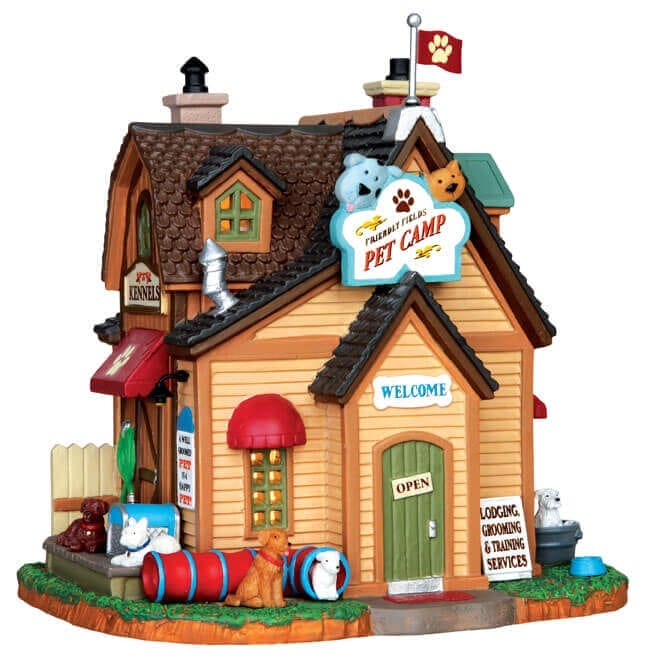 lemax-friendly-fields-pet-camp-tierheim-szene-f-r-weihnachtsd-rfer image 1