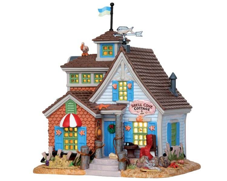 lemax-shell-cove-cottage-beleuchtetes-miniaturhaus image 1