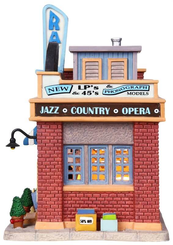 lemax-ray-s-record-shop-beleuchteter-miniatur-plattenladen image 2