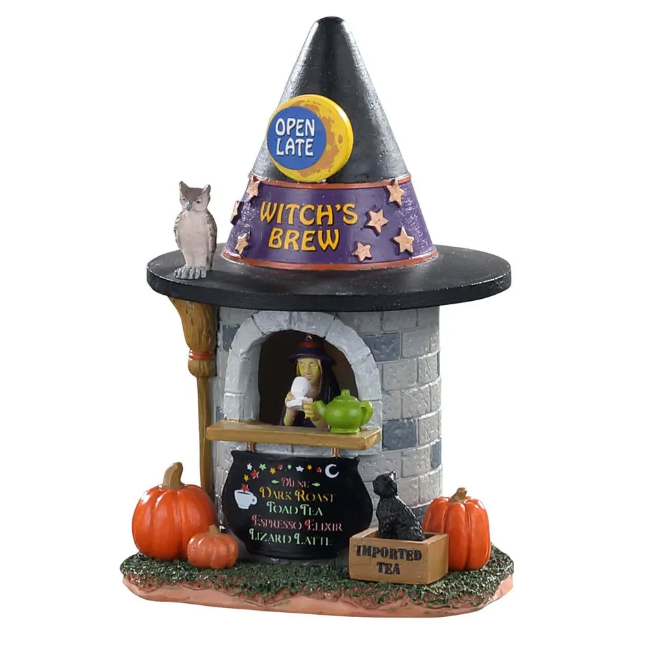 lemax-witch-s-brew-coffee-spooky-town-haus image 1