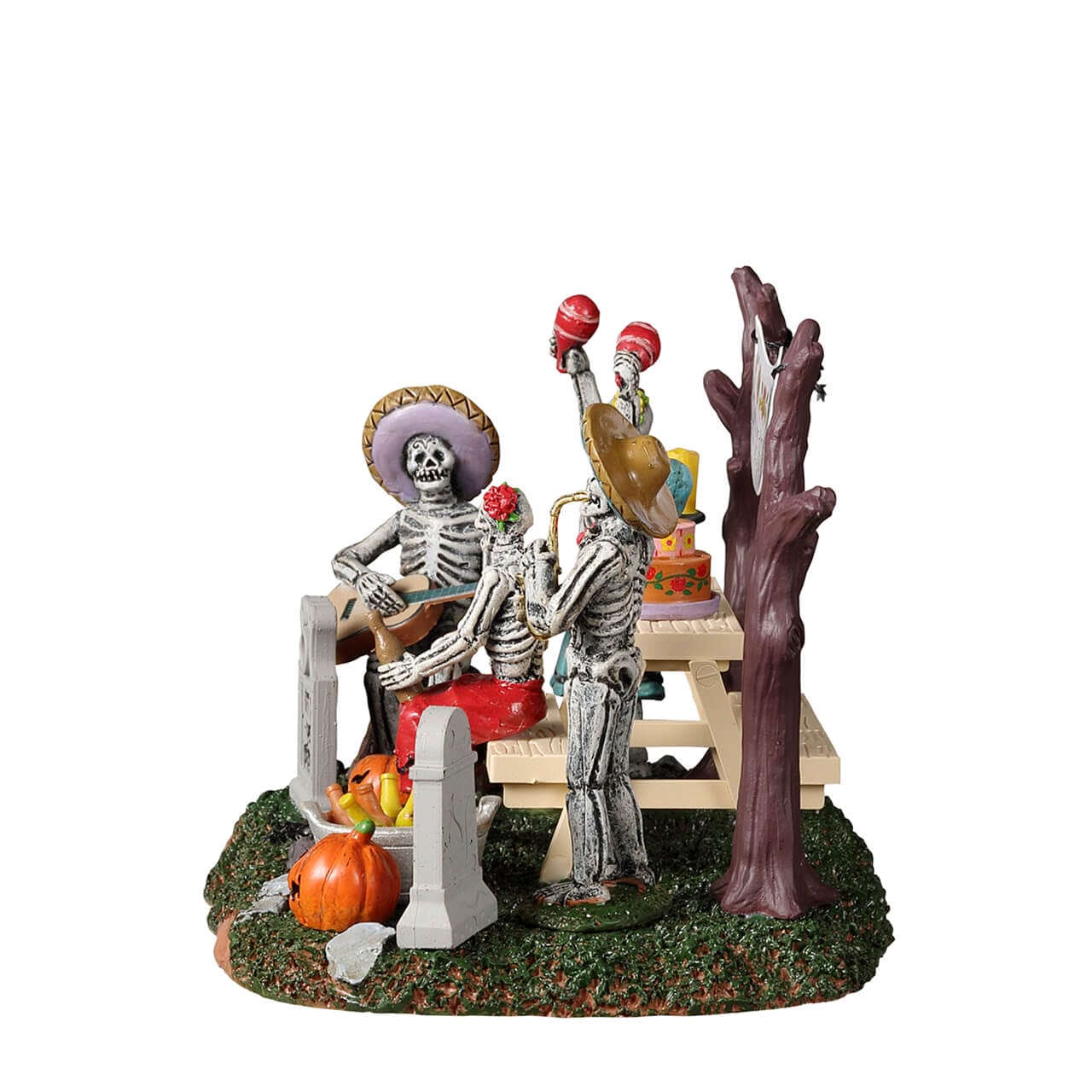 lemax-day-of-the-dead-party-spooky-town-miniatur-szene-skelett-picknick image 3
