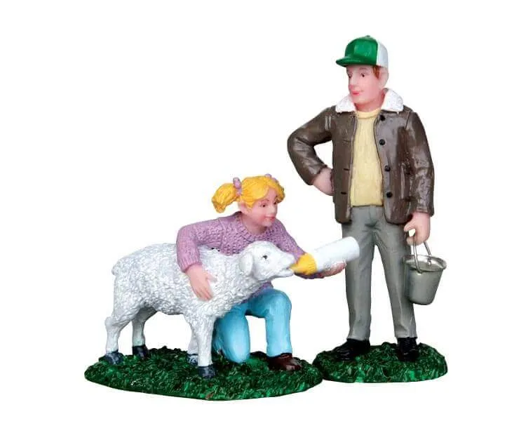lemax-feeding-lamb-miniatur-figur-holidays-seasons image 1