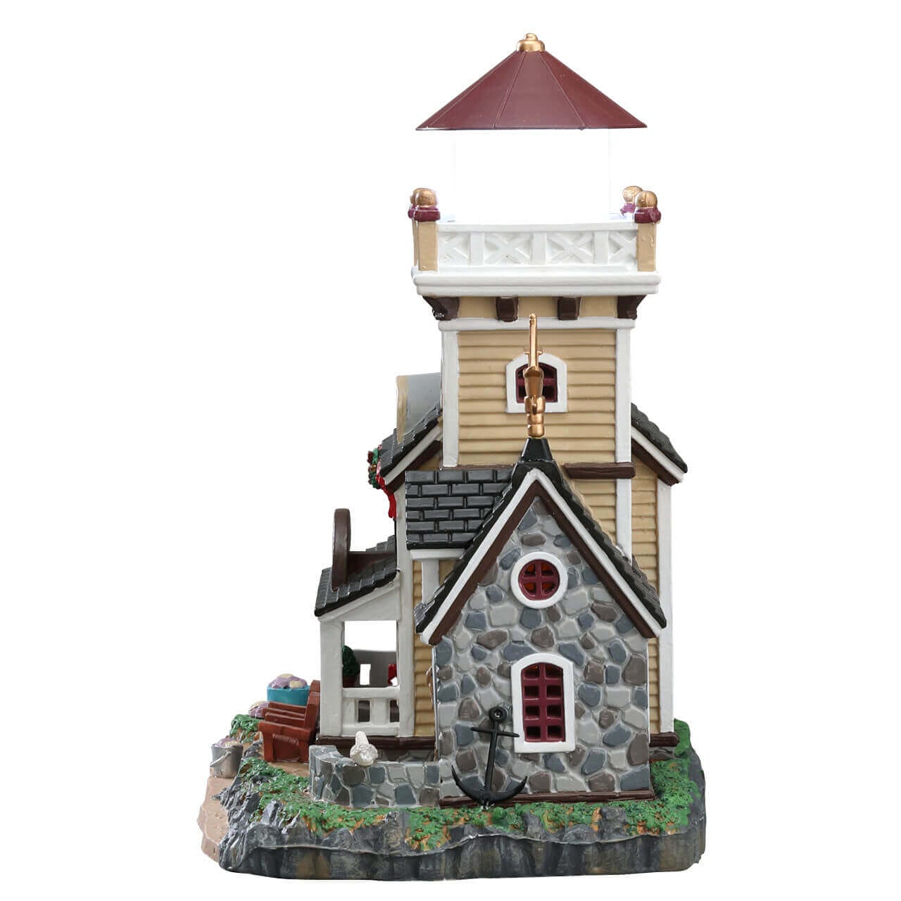 lemax-shell-beach-lighthouse-b-b-leuchtturm-mit-licht image 2