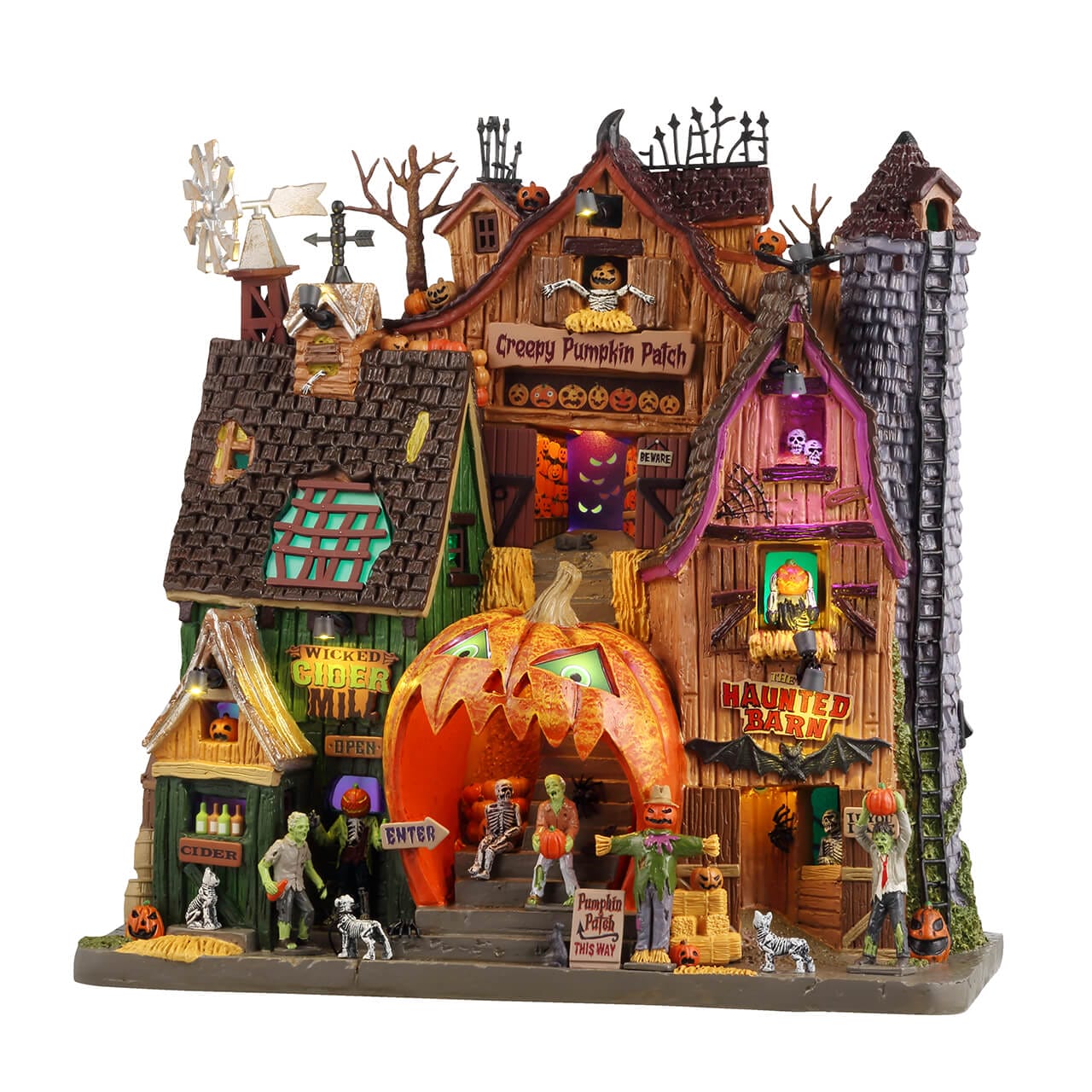 lemax-creepy-pumpkin-patch-spooky-town-szene image 1