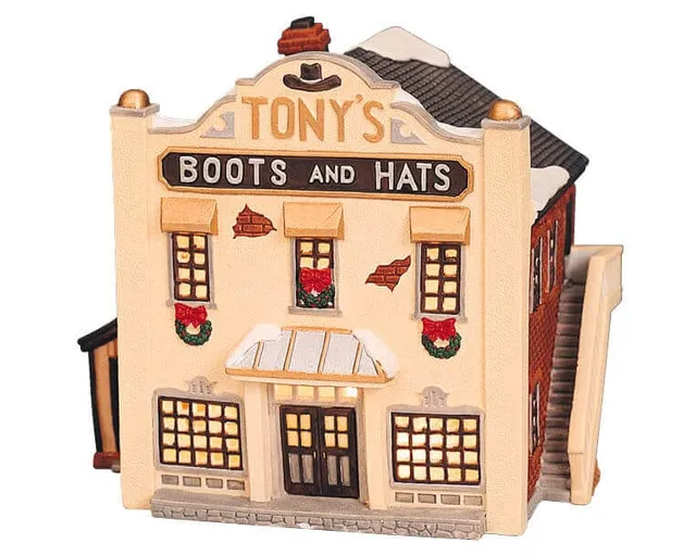 lemax-tony-s-boots-hats-miniatur-shop image 1