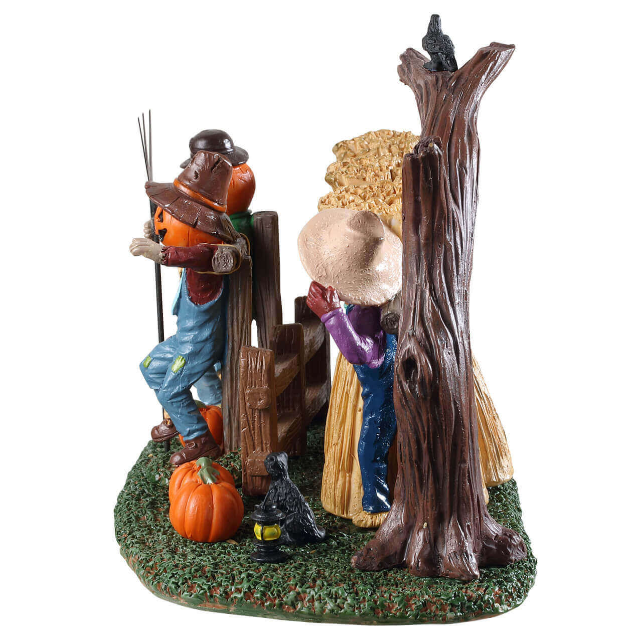 lemax-sinister-scarecrows-spooky-town-vogelscheuchen-mit-k-rbiskopf image 2