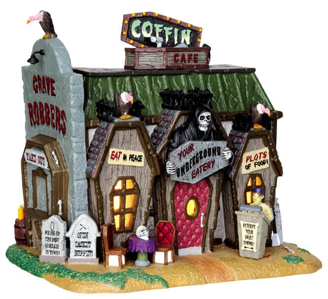lemax-coffin-cafe-spooky-town-miniaturhaus image 1