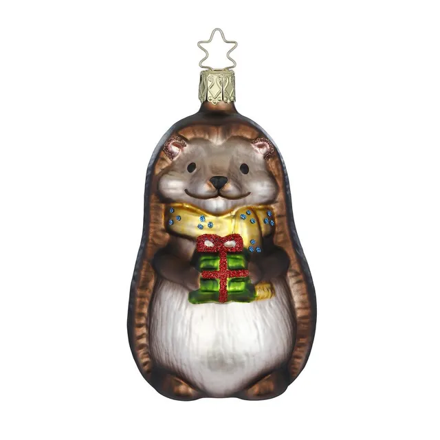 inge-glas-stachelige-bescherung-christbaumkugel-igel-11-cm image 1