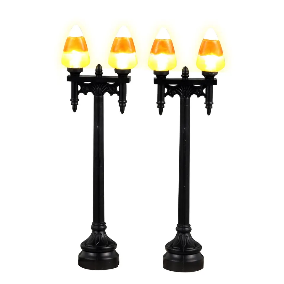 lemax-candy-corn-street-light-spooky-town-stra-enlaterne image 1