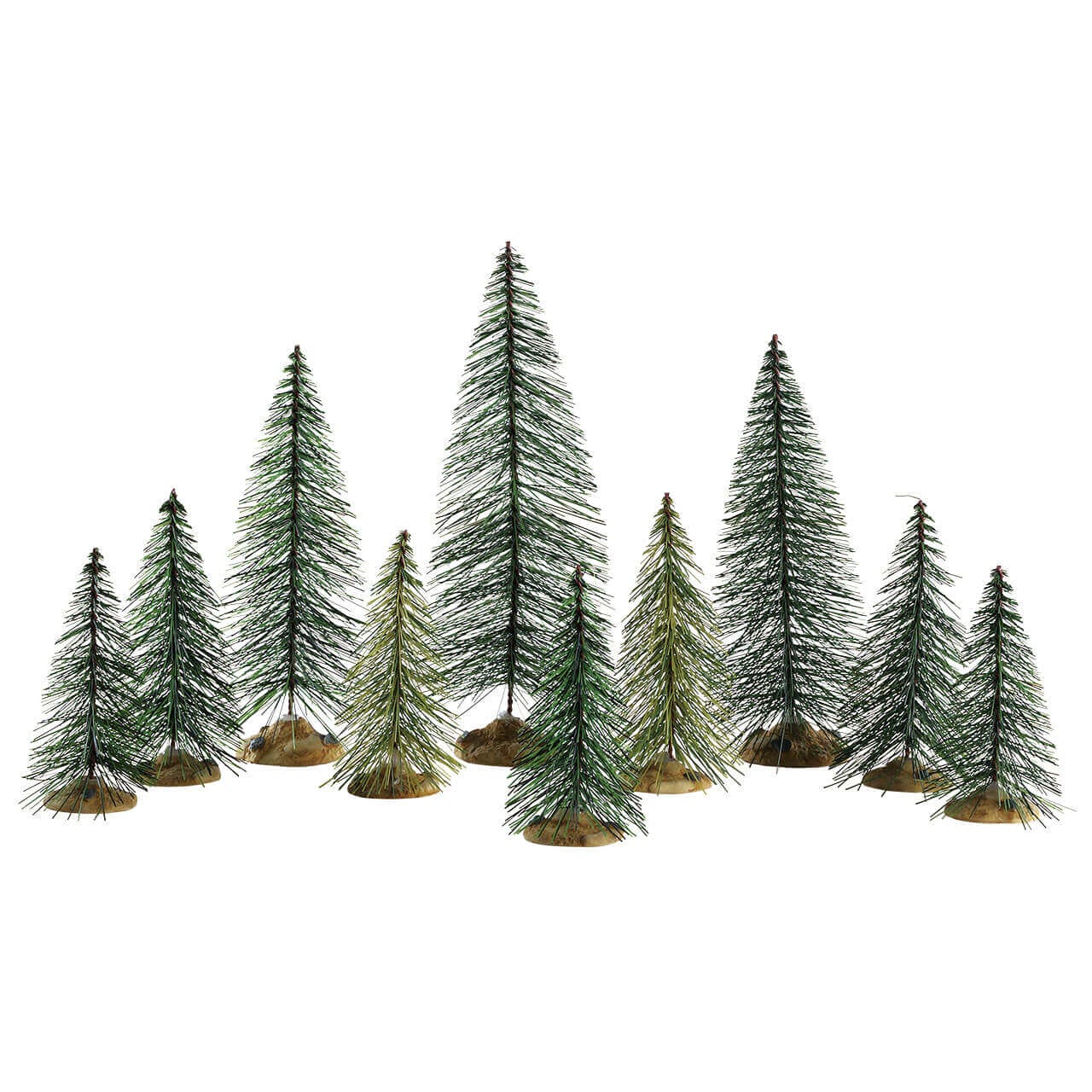 lemax-needle-pine-trees-set-of-10-miniatur-tannenb-ume image 1