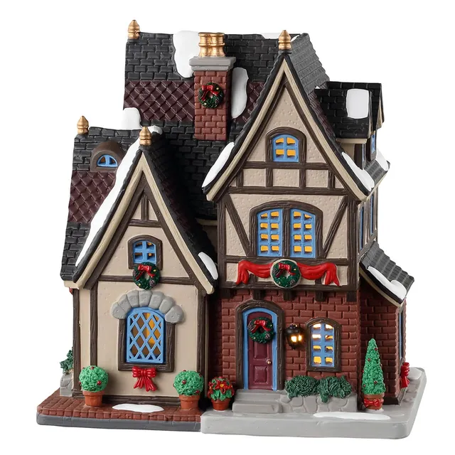 lemax-caddington-the-burgher-s-house-beleuchtetes-tudor-haus image 1