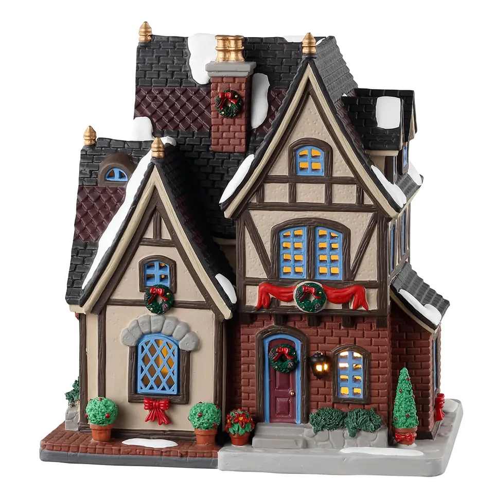lemax-caddington-the-burgher-s-house-beleuchtetes-tudor-haus image 1