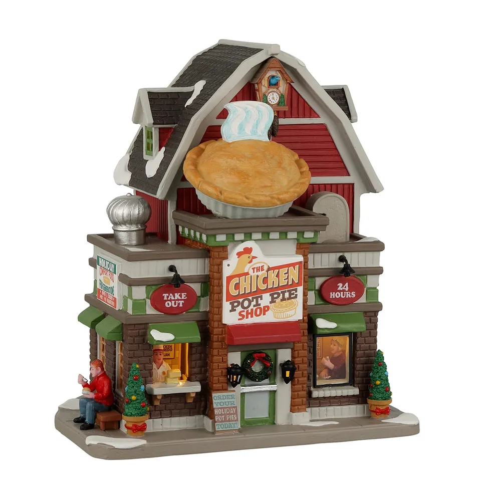 lemax-the-chicken-pot-pie-shop-beleuchtetes-miniaturhaus-harvest-crossing image 1