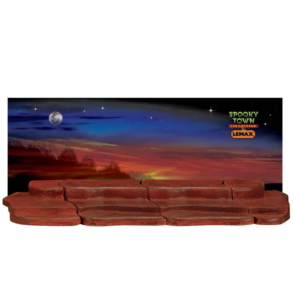 lemax-spooky-town-4-foot-display-material-deko-unterlage image 1