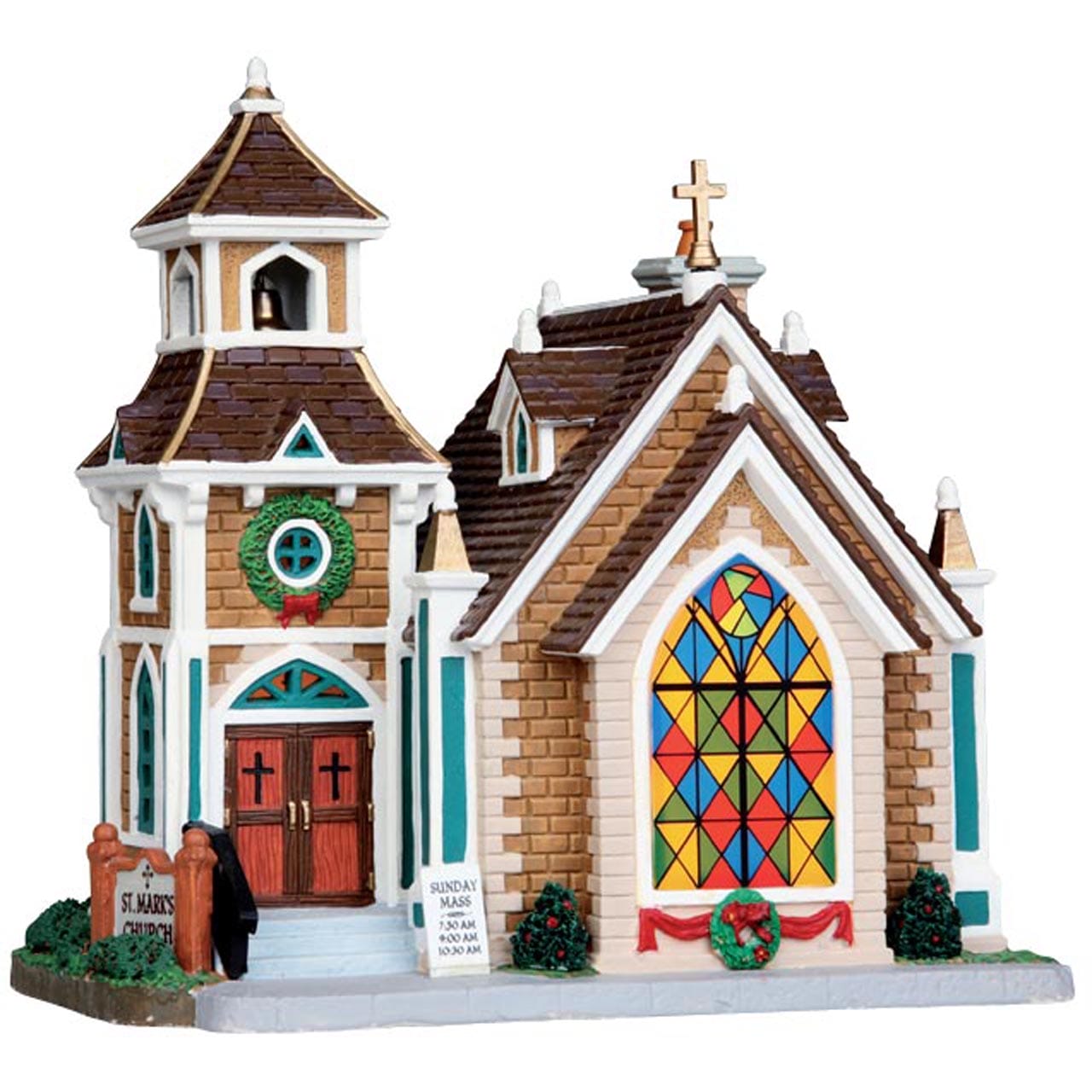lemax-st-mark-s-church-beleuchtete-winterkirche image 1