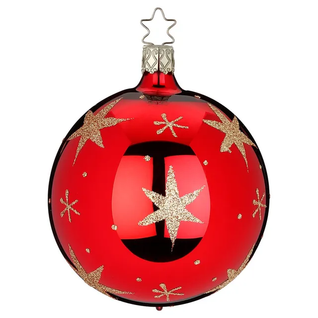 inge-glas-sternenlicht-christbaumkugel-10-cm-glas-rot image 1