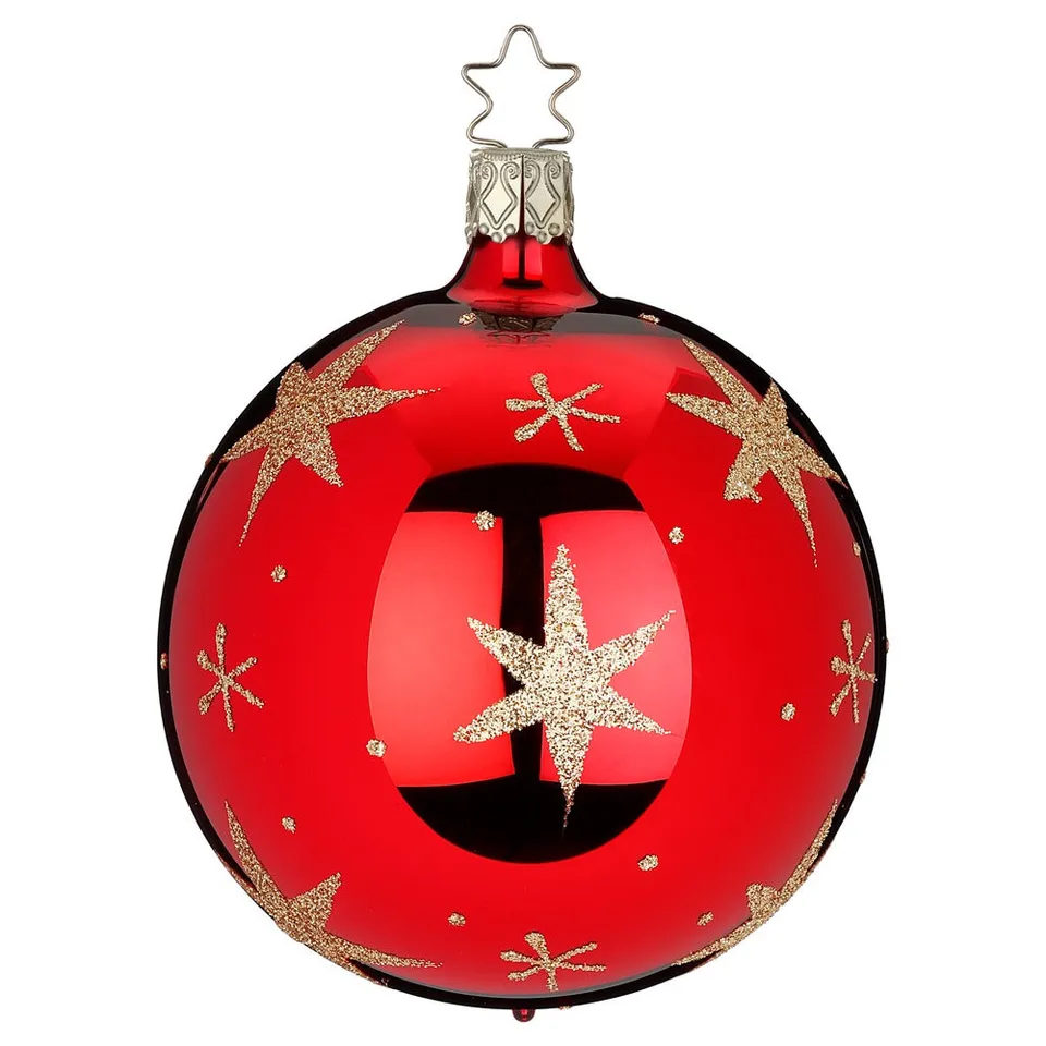 inge-glas-sternenlicht-christbaumkugel-10-cm-glas-rot image 1
