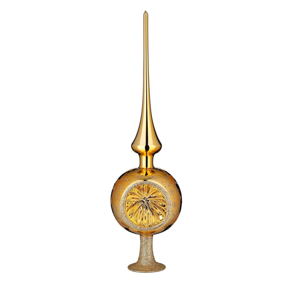 inge-glas-goldener-glanz-christbaumspitze-36-cm-inkagold image 1