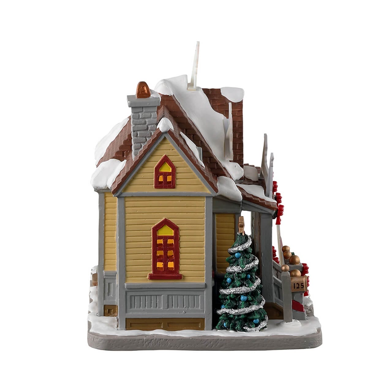 lemax-rockledge-cottage-beleuchtetes-miniatur-weihnachtshaus-mit-pinguinen image 2
