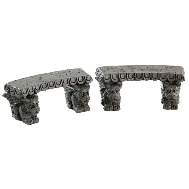 lemax-gargoyle-stone-benches-steinerne-wasserspeier-b-nke-f-r-halloween-d-rfer image 1