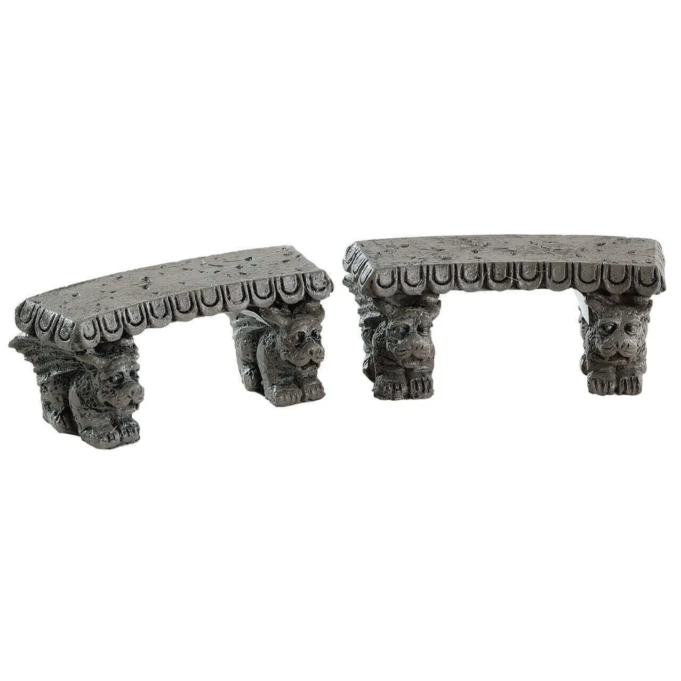 lemax-gargoyle-stone-benches-steinerne-wasserspeier-b-nke-f-r-halloween-d-rfer image 1