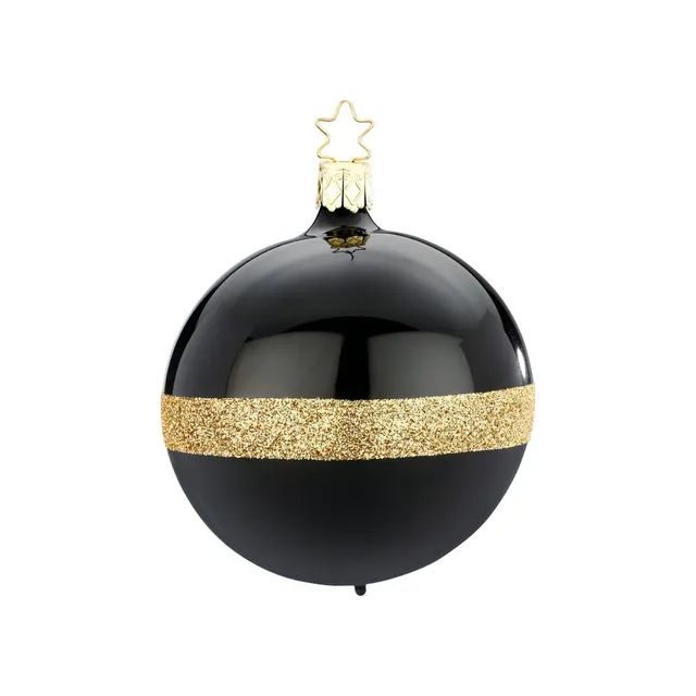 inge-glas-horizont-8-cm-christbaumkugel-schwarz-glas image 1