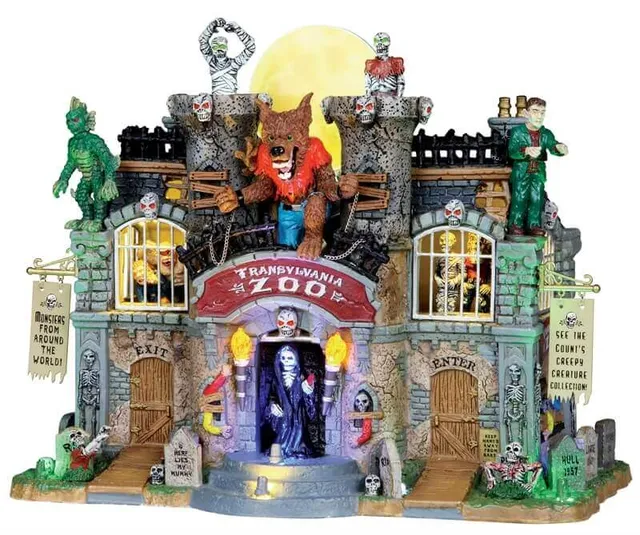 lemax-transylvania-zoo-animiertes-spooky-town-miniatur-geb-ude image 1
