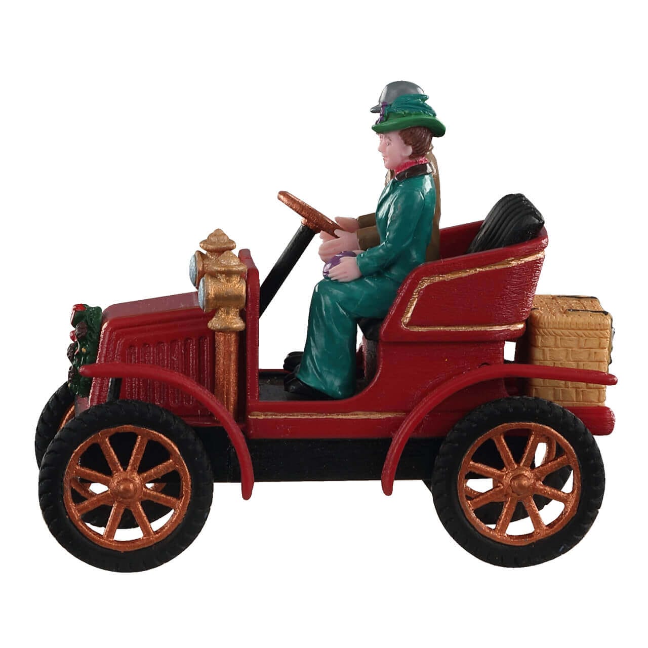 lemax-first-car-in-town-miniatur-figur-caddington-vintage-auto-paar image 3