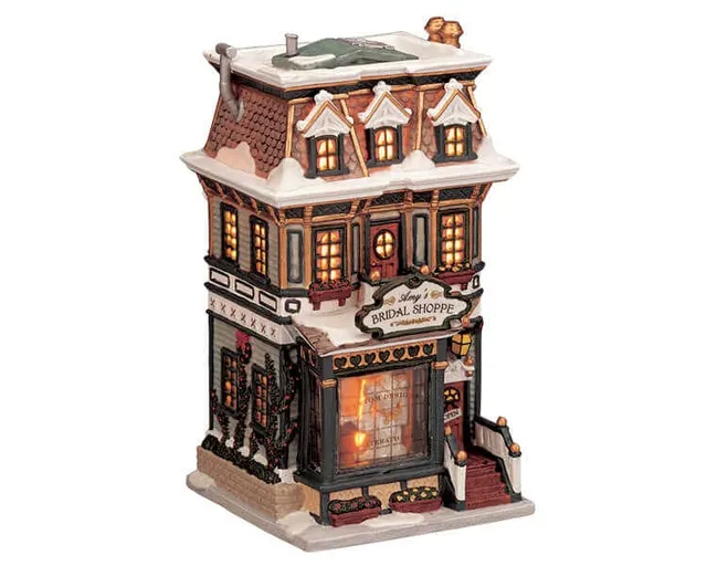 lemax-amy-s-bridal-shoppe-beleuchtetes-winterdorf-haus image 1