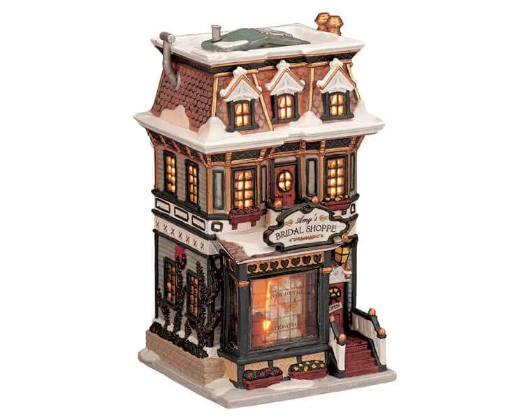 lemax-amy-s-bridal-shoppe-beleuchtetes-winterdorf-haus image 1