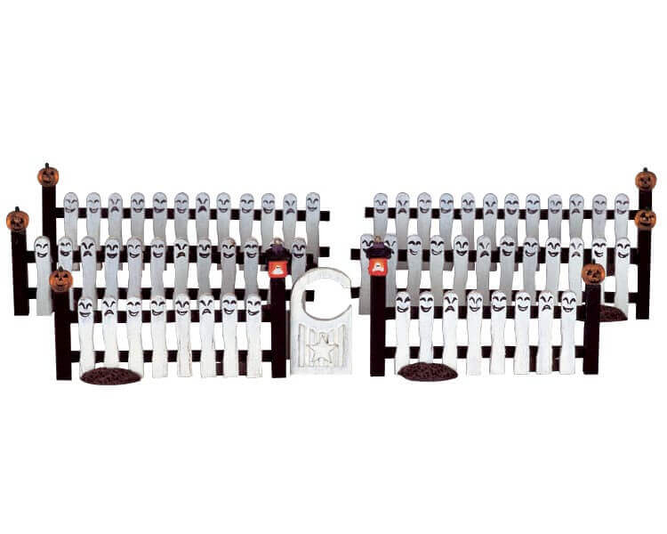 lemax-ghostie-picket-fence-mit-tor-spooky-town-zaun-zubeh-r image 2