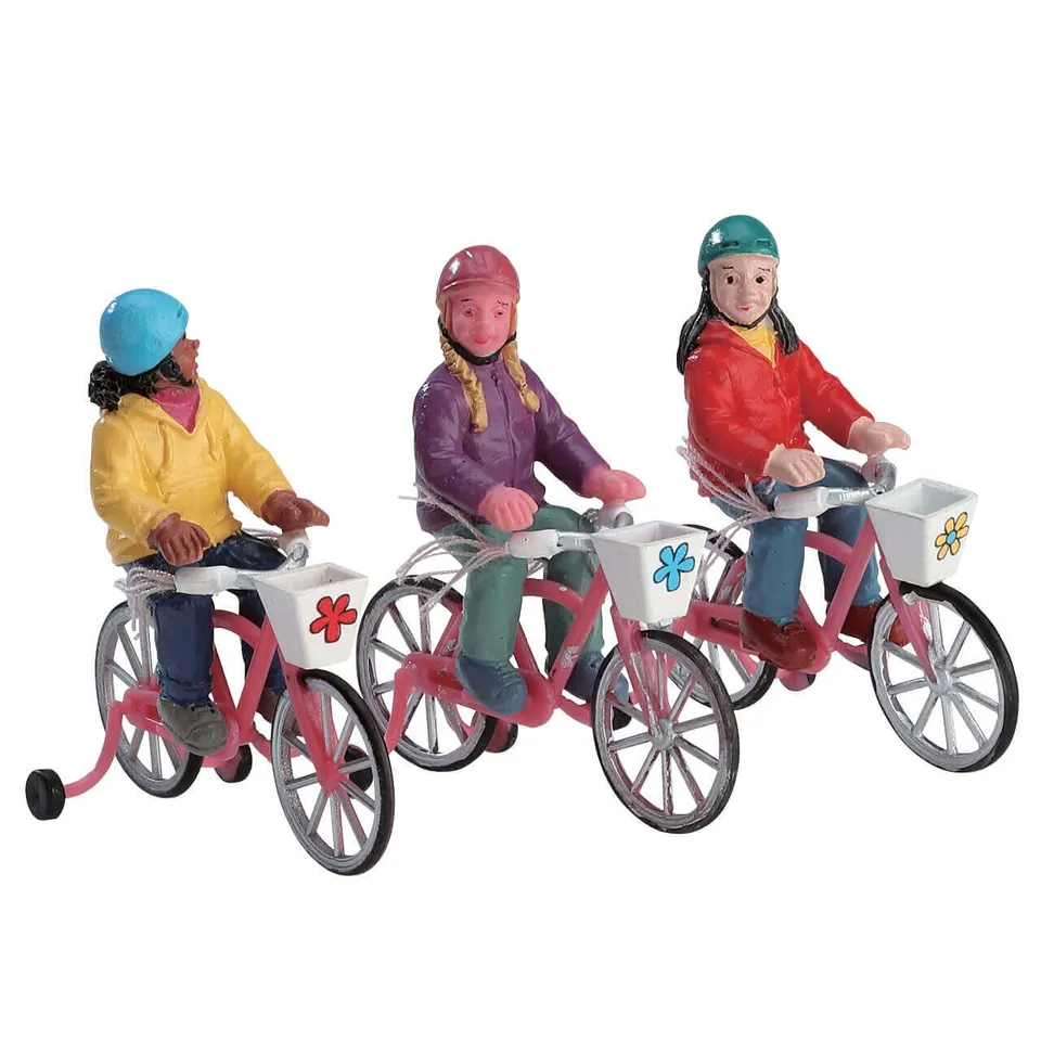 lemax-general-products-bike-ride-set-of-3-miniatur-figuren-set image 1