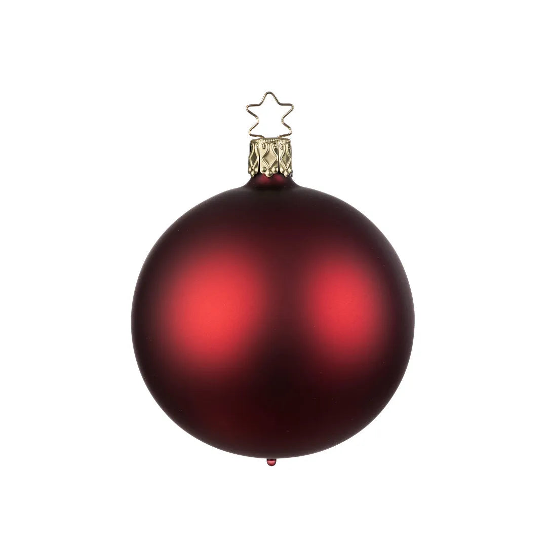 inge-glas-christbaumkugel-bordeaux-matt-12-cm image 1