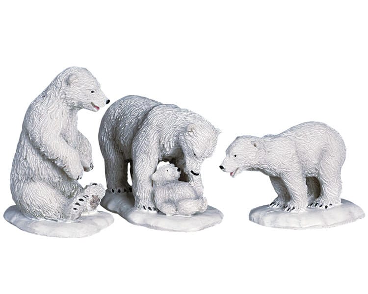 lemax-polar-bears-miniaturfiguren-set image 1