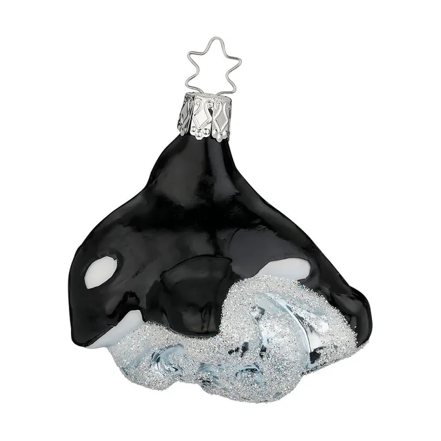 inge-glas-orca-wal-glasfigur-christbaumschmuck-7-5-cm-schwarz image 1