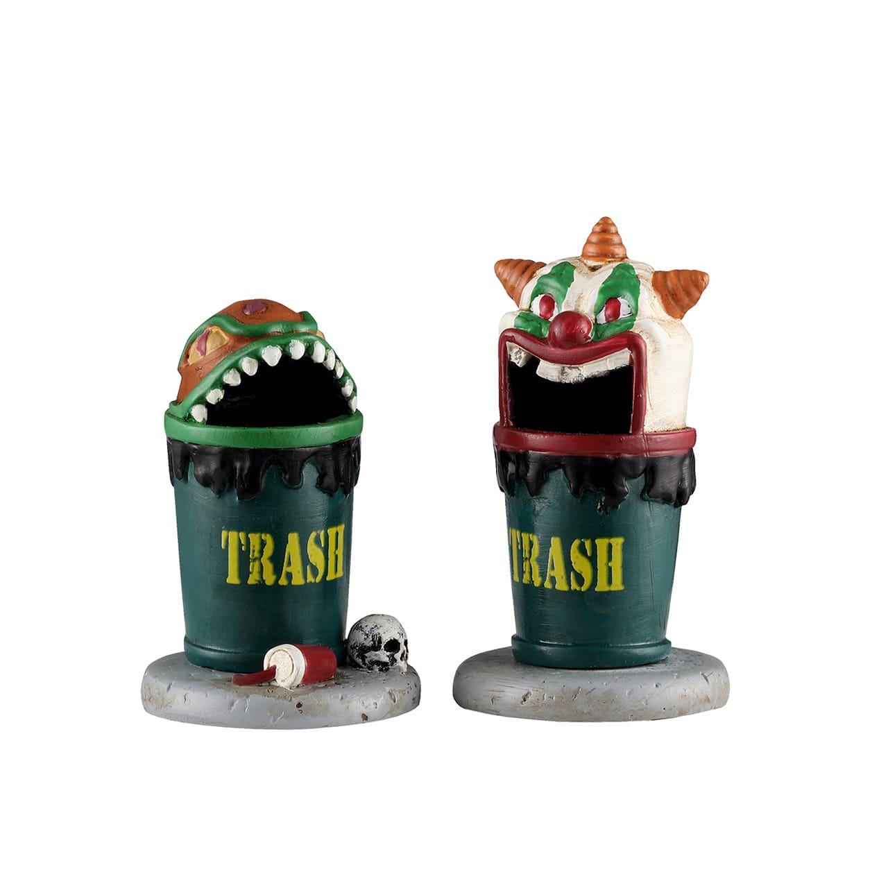 lemax-terrifying-trash-cans-spooky-town-grusel-m-lltonnen image 1
